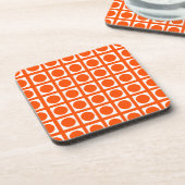 Dessous-de-verre Vermillion Elegant Grid Points (Côté gauche)