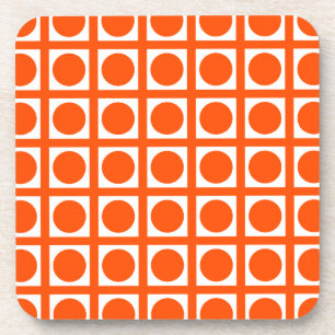 Dessous-de-verre Vermillion Elegant Grid Points