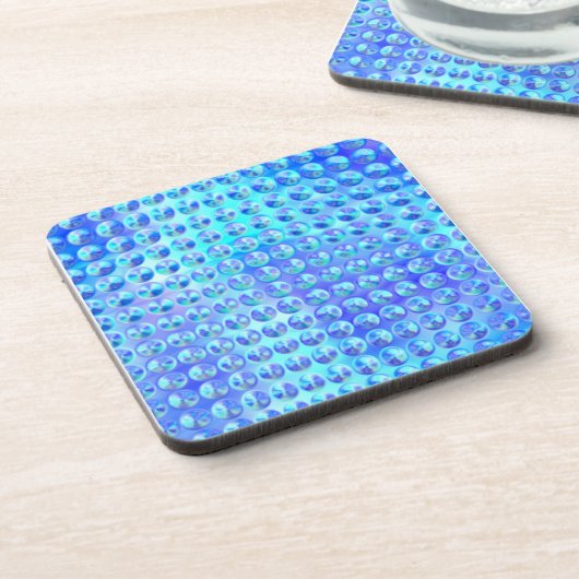 Dessous-de-verre Verre bleu nubby (Côté gauche)