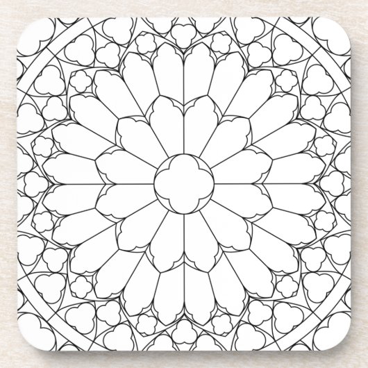 Dessous-de-verre Verre de couleur rose (Devant)