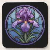 Dessous-de-verre Verre Iris Violet (Devant)