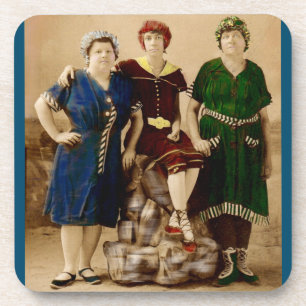 Dessous-de-verre vers 1910 Atlantic City beautés de bain RPPC