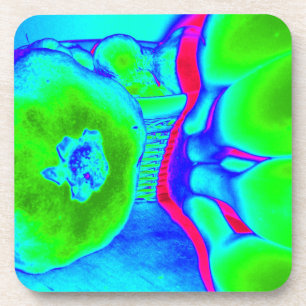 Dessous-de-verre vert de fruits fluorés