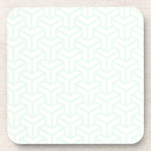 Dessous-de-verre Vert et blanc (Devant)