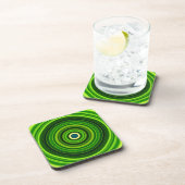 Dessous-de-verre Vert géomagnétique Mandala-64555 (Côté Droit)