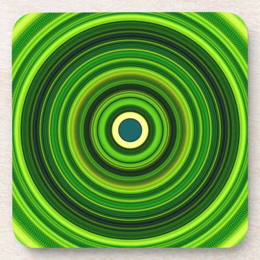 Dessous-de-verre Vert géomagnétique Mandala-64555 (Devant)