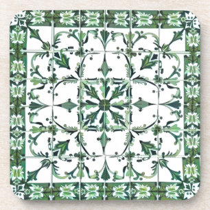 Dessous-de-verre Vert, marocain, mosaïque,