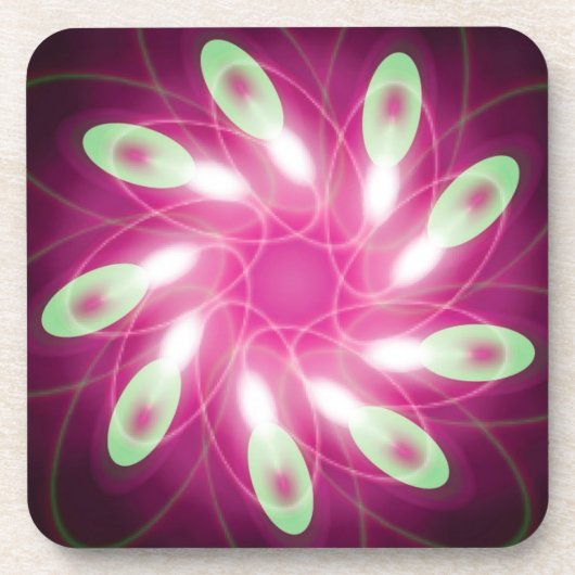 Dessous-de-verre Vert s'échapper violet (Devant)