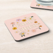 Dessous-de-verre Vibes de automne roses (Côté gauche)