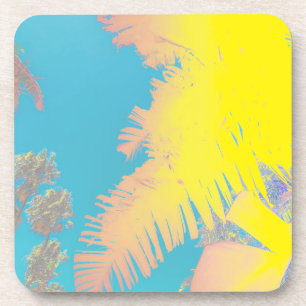 Dessous-de-verre Vibes positives Palmiers tropicaux