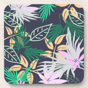 Dessous-de-verre Vibes tropicales Feuilles Plantes