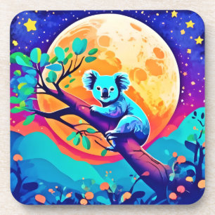 Dessous-de-verre Vibrant Koala Moon