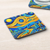 Dessous-de-verre Vibrant Starry Artwork (Côté gauche)