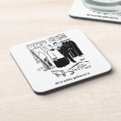 Dessous-de-verre Vicar a une caricature de l'église cassock Fitting (Côté gauche)