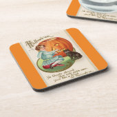 Dessous-de-verre Victorian Boy Carving Citrouille Halloween (Côté gauche)