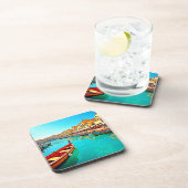 Dessous-de-verre Vie portuaire méditerranéenne dynamique (Côté Droit)