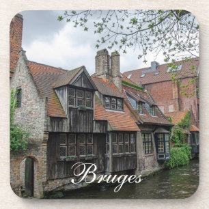 Dessous-de-verre Vieille ville de Bruges en Belgique