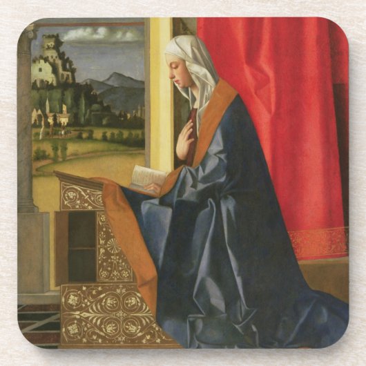 Dessous-de-verre Vierge Marie, du diptyque d'annonce (huile dessus (Devant)