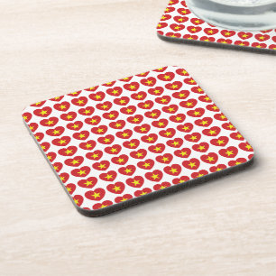 Dessous-de-verre Vietnam Heart Flag