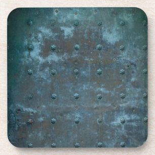 Dessous-de-verre Vieux Cuivre Espagnol Porte en Métal Tarni