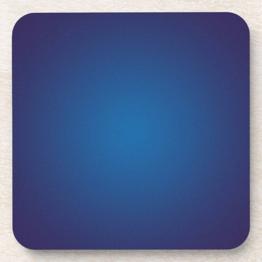 Dessous-de-verre Vignette Bleue Profonde Grainée Cool (Devant)