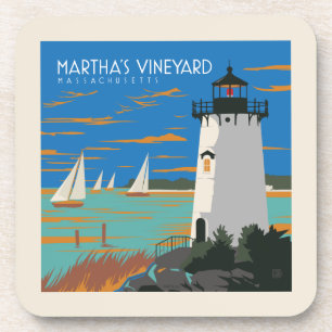 Dessous-de-verre Vignoble de Martha, Massachusetts Phare