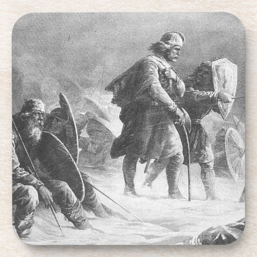 Dessous-de-verre Vikings en bataille (Devant)