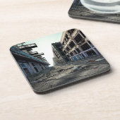 Dessous-de-verre Ville abandonnée | Dystopie post-apocalyptique (Côté gauche)