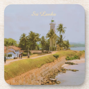 Dessous-de-verre Ville côtière de Galle, Sri Lanka Souvenir de voya