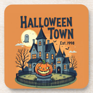 Dessous-de-verre Ville inspirée de Halloween