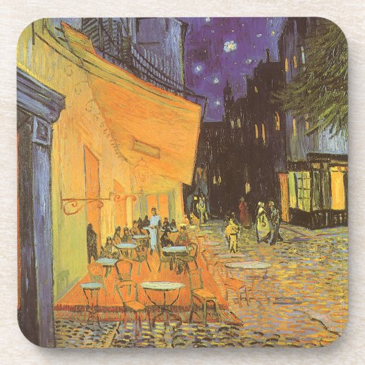Dessous-de-verre Vincent van Gogh - Café Terrasse en soirée (Devant)
