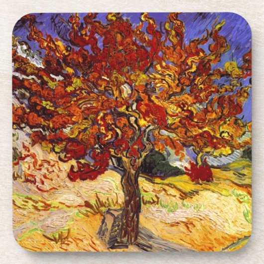 Dessous-de-verre Vincent Van Gogh Mulberry Tree Fine Art Painting (Devant)
