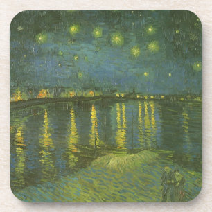 Dessous-de-verre Vincent van Gogh - Nuit étoilée sur le Rhône