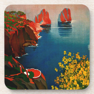 Dessous-de-verre Vintage Capri L'Isola del Sole Italie