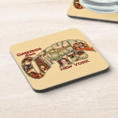 Dessous-de-verre Vintage Catskill Mtns Coaster Set (Côté gauche)
