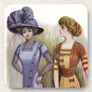 Dessous-de-verre Vintage Dresses Cork Coaster