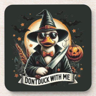 Dessous-de-verre Vintage Drôle Ne canard avec moi Halloween