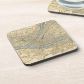 Dessous-de-verre Vintage Map of Pittsburgh (Côté gauche)