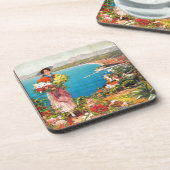 Dessous-de-verre Vintage Nice Reine Côte d'Azur (Côté gauche)