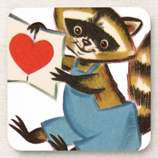 Dessous-de-verre Vintage Raccoon (Devant)