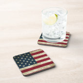Dessous-de-verre Vintage USA American Flag (Côté Droit)