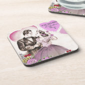 Dessous-de-verre Vintage Valentine Couple (Côté gauche)