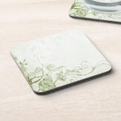 Dessous-de-verre Vintage vert élégant (Côté gauche)