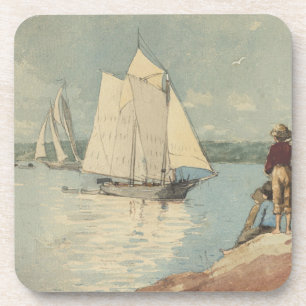 Dessous-de-verre Vintage Winslow Homer Clear Sailing