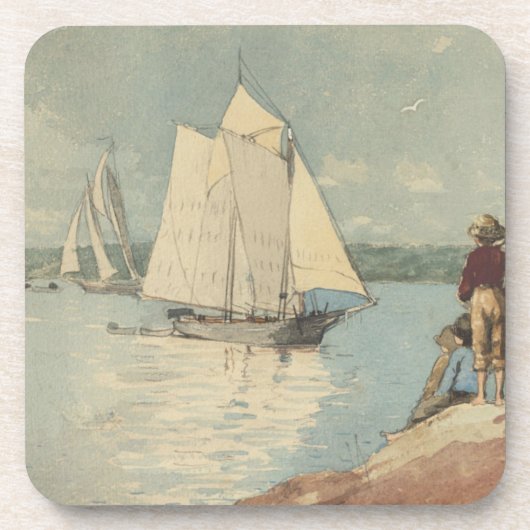 Dessous-de-verre Vintage Winslow Homer Clear Sailing (Devant)