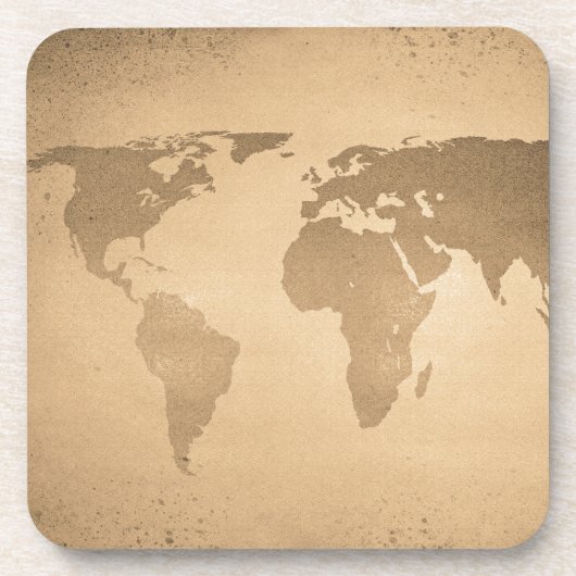 Dessous-de-verre Vintage world map (Devant)