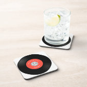 Dessous-de-verre Vinyl Record Single "45" Design Beverage Coaster (Côté Droit)