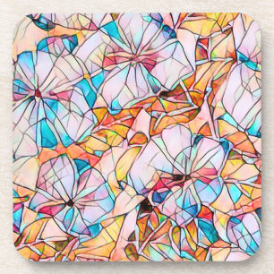 Dessous-de-verre Violettes en verre