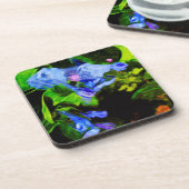 Dessous-de-verre Virginia Bluebell Fleur sauvage impressionniste (Côté gauche)