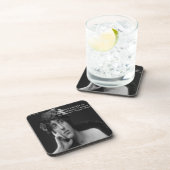 Dessous-de-verre Virginia Woolf W/Zebra Stripes Citation Écriture (Côté Droit)